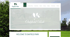 Desktop Screenshot of oakfieldpark.com