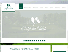 Tablet Screenshot of oakfieldpark.com